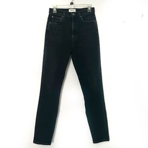 Agolde Black Pinch Waist High RiseSkinny Jeans - 26